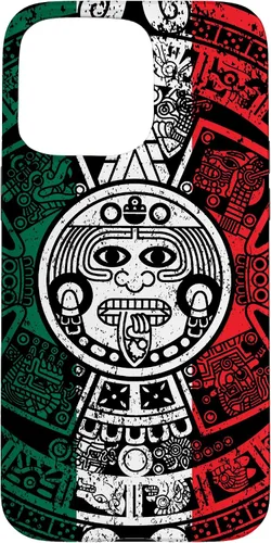 Miniatura 30 de Funda de la bandera de México con calendario azteca maya para iPhone 11