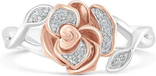 Miniatura 2 de Disney Enchanted Belle's Rose Diamond Fashion Ring 120ctw - Talla 7.5, Plata Esterlina, no conocido
