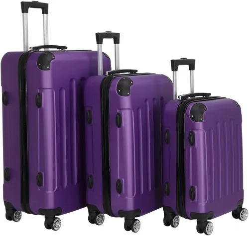 Miniatura 39 de Juego de equipaje de 3 piezas – Maletas con ruedas giratorias multidireccionales – Bolsa de viaje Maleta ABS con bloqueo TSA – Maletas de carcasa