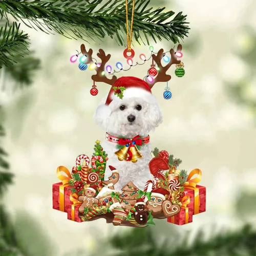 Miniatura 12 de Nazenti Adorno de Navidad personalizado de reno de Alaskan Malamute – Adorno de perro personalizado para amantes de las mascotas, acrílico plano
