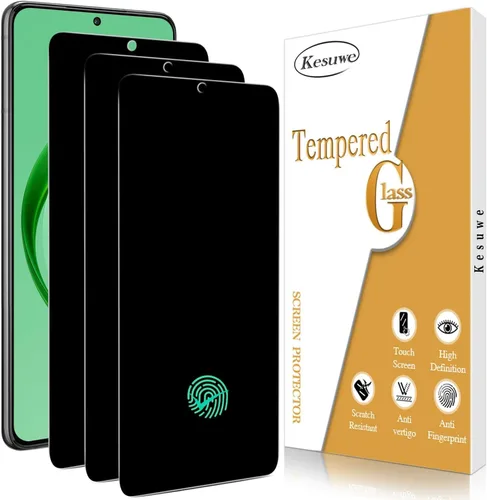 Miniatura 8 de Paquete de 3 protectores de pantalla de privacidad para Samsung S21 5G, antiespía, antiarañazos, dureza 9H, sin burbujas, compatible con fundas