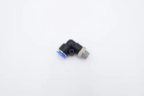 Miniatura 3 de Empuje para conectar conexión de tubo de 1/4" OD x 1/8" rosca NPT macho, codo neumático macho de aire línea de agua de aire de 90 grados codo