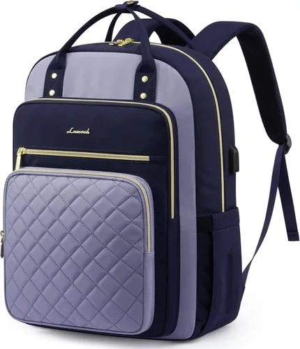 Miniatura 12 de LOVEVOOK Mochila para computadora portátil para mujer, mochila para trabajo de viaje, bolsa de computadora para enfermera, profesora, bolsa
