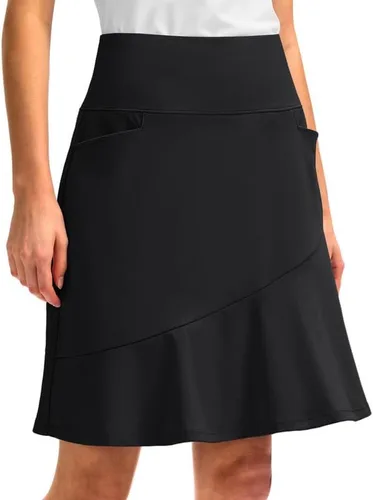 G Gradual Faldas pantalón para mujer con 5 bolsillos de 20 pulgadas de longitud a la rodilla, falda de golf modesta larga, faldas atléticas de tenis