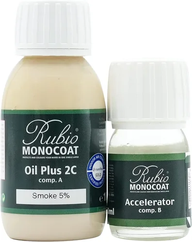 Miniatura 11 de Rubio Monocoat Tinte y acabado para madera de 650 pies cuadrados - Niebla Oil Plus 2C Aceite de linaza de secado rápido, ecológico