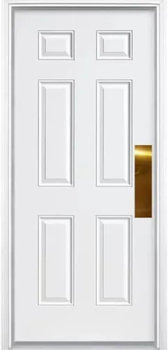 Miniatura 7 de Deck the Door Decor Placa de empuje de puerta - Montaje adhesivo 3M - Varios tamaños y acabados (níquel satinado, 4 x 16)