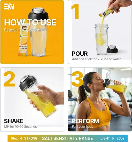 Miniatura 5 de Engineered Nutrition Paquetes de electrolitos en polvo sin azúcar, sabor piña, paquetes de hidratación keto con magnesio, potasio y sodio, cero