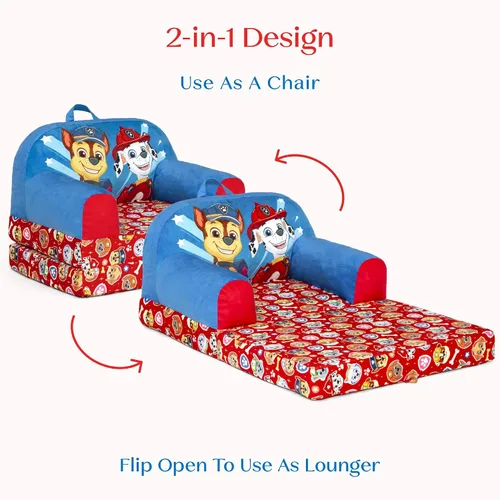 Miniatura 5 de Delta Children - Silla abatible PAW Patrol Cozee Buddy para niños - Certificado Greenguard Gold, azul