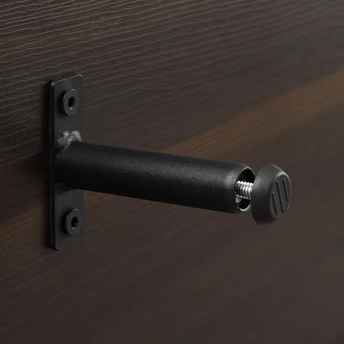Miniatura 10 de Crosley Furniture Provo - Soporte para tocadiscos con almacenamiento para discos de vinilo, negro mate/marrón