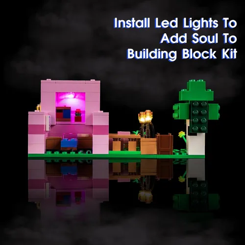 Miniatura 3 de Vaodest Luz LED para Lego 21268 The Baby Pig House Blocks Modelo, diseño y configuración compatible con el modelo 21268