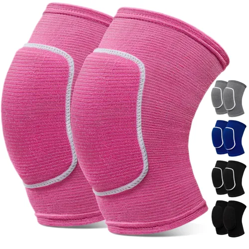 Miniatura 10 de Rodilleras de voleibol para mujeres, hombres, niños y niñas, rodilleras para baloncesto, voleibol, fútbol, baile, yoga, tenis, correr, ciclismo