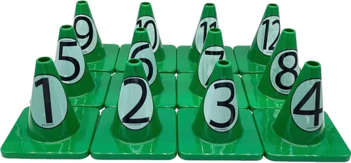 Miniatura 21 de LVL10 Pro - Conos de entrenamiento de fútbol de 6 pulgadas para deportes, para ejercicios de baloncesto, fútbol, baloncesto y agilidad, marcadores