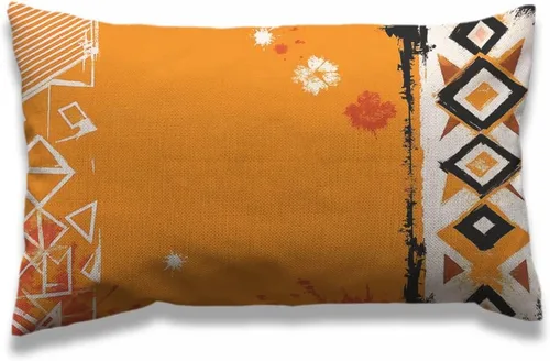 Miniatura 18 de AOYEGO Funda de almohada de cuadros rojos y verdes de 12 x 20 pulgadas, fundas de almohada rectangulares de algodón y lino para decoración
