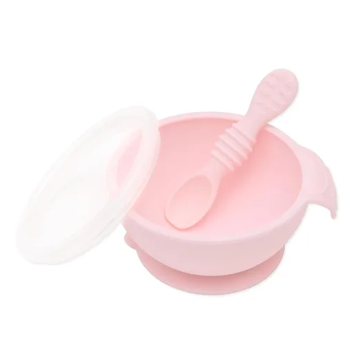 Miniatura 22 de Bumkins Tazón Disney Mickey Mouse, juego de alimentación de silicona con succión, incluye cuchara, elementos de entrenamiento para el destete guiado