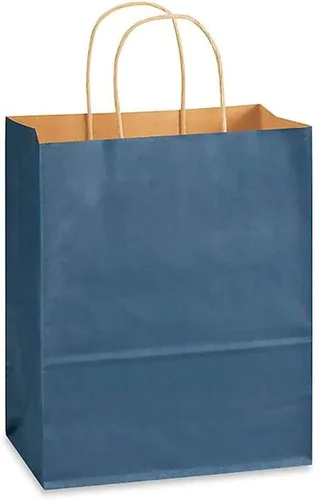 Miniatura 2 de Brilliant Bag Co- Bolsas de compras de colores de estraza – Paquete de 50 – Papel Kraft fuerte – Reciclable por Brilliant Bag Co- Pequeñas bolsas