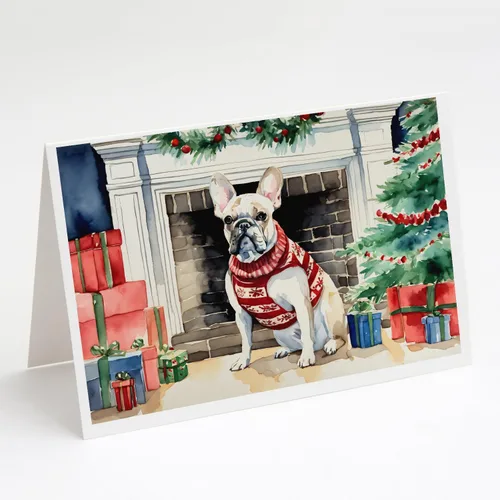 Miniatura 49 de Caroline's Treasures DAC2753GCA7P Paquete de 8 tarjetas de felicitación navideña acogedora de Husky siberiano Tarjetas en blanco con sobres