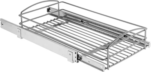 Miniatura 2 de Knape & Vogt RS-MUB-11-FN Organizador de gabinete extraíble multiusos de 5 pulgadas de alto x 12 pulgadas de ancho x 20 pulgadas de profundidad