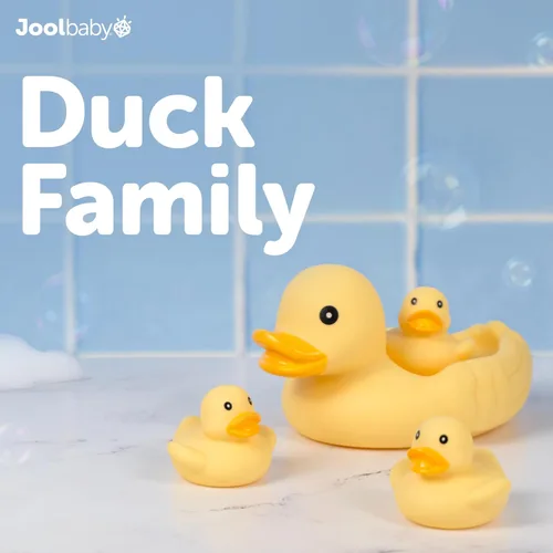 Miniatura 3 de Jool Baby Juego de regalo de 15 piezas de juguetes de bañera – Chorros de baño, patos de goma, juguete giratorio de ballena – Organizador