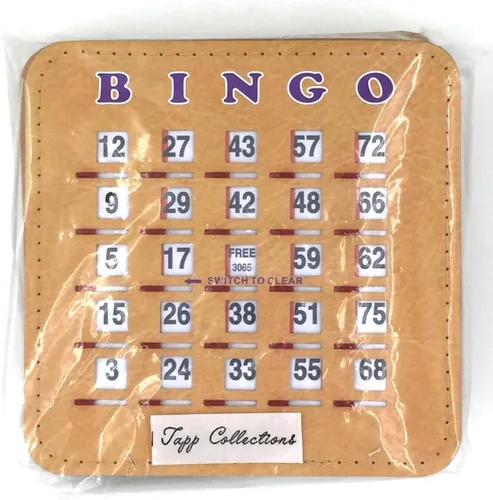 Miniatura 3 de Tarjetas de obturación para Bingo Tapp Collections™, 10 unidades Jumbo / Verde