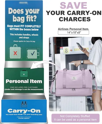 Miniatura 8 de Bolsa de viaje para mujer, bolsa deportiva para gimnasio, H-Negro