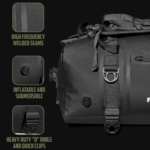 Miniatura 3 de Bolsa de lona impermeable SEA WOLF, Negro -, Bolsa de lona impermeable