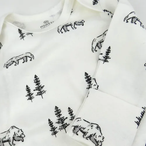 Miniatura 2 de HonestBaby Conjunto unisex de 6 piezas de algodón Oraginc para bebé