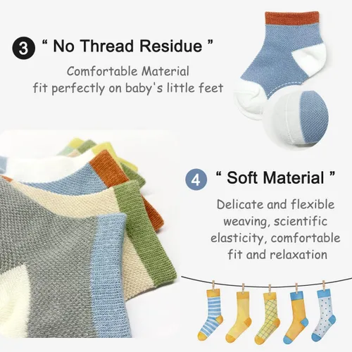 Miniatura 3 de Nuevos calcetines de malla de verano para bebés, niños y niñas pequeñas, calcetines para recién nacidos, accesorios esenciales para bebés