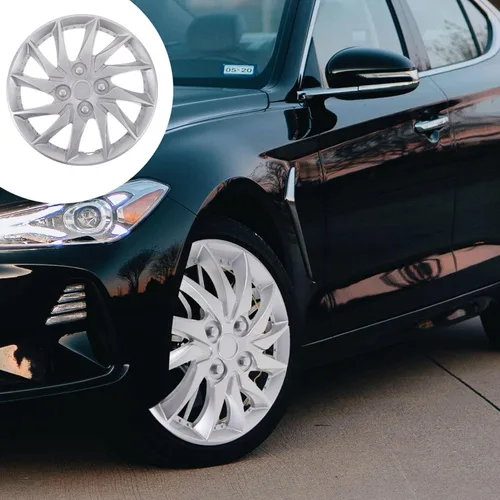 Miniatura 3 de Kisangel Cubierta de tapacubos para ruedas de automóvil para limpiar el reemplazo de los tapacubos perdidos dañados, mejora la apariencia