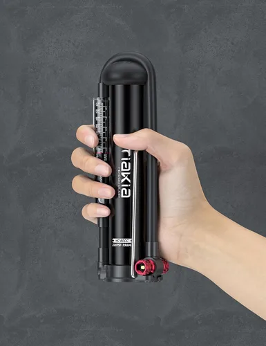 Miniatura 8 de Bomba de Bicicleta Tiakia con Medidor, Bomba de Bicicleta de Alta Presión, Bomba de Aire Manual Portátil de Alto Volumen Compatible con Válvulas