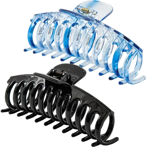 Miniatura 15 de Pinzas para el cabello extra grandes de 5.5 pulgadas para cabello largo y grueso, pinzas para el cabello de mujer, 2 unidades, accesorios