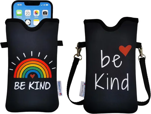 Miniatura 28 de Tainada Funda Estuche Bolsa de Neopreno para Teléfono para Hombres y Mujeres con Correa Cruzada/Cordón para el Cuello para iPhone 17/16/15 Pro Max