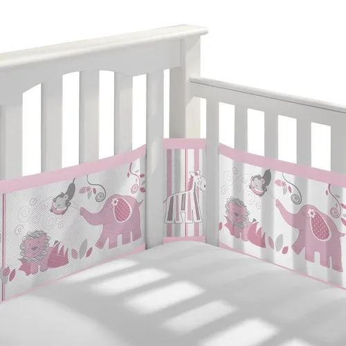 Miniatura 9 de BreathableBaby Forro de malla transpirable para cunas de tamaño completo, malla clásica de 3 mm, blanco (Tamaño 4FS cubre 3 o 4 lados)