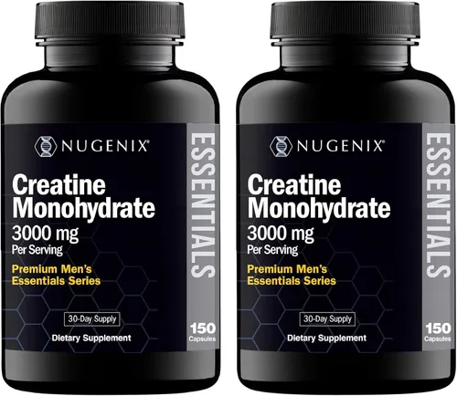 Suplemento de Monohidrato de Creatina Premium en Píldoras Nugenix Essentials, 3000mg, 300 Cápsulas