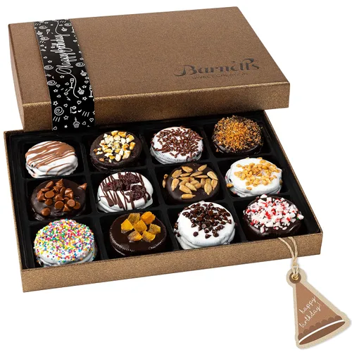 Barnetts - Cesta de galletas de chocolate para mujer, regalo de feliz cumpleaños, ideal para mamá, esposa, tía, abuela, sobrina, hija, hermana,