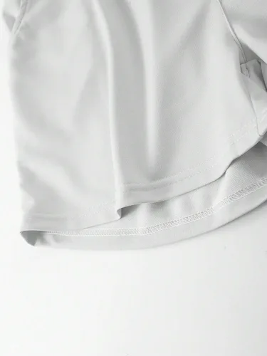 Miniatura 4 de Floerns Pantalones cortos de entrenamiento con estampado gráfico de letras y cintura con cordón para hombre