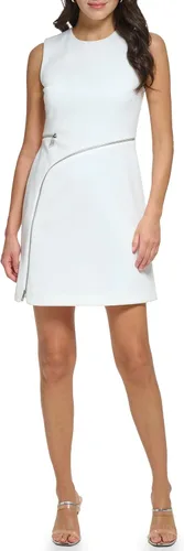 Miniatura 4 de DKNY Vestido tubo de buceo con detalle de cremallera para mujer