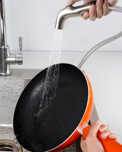 Miniatura 6 de Hygie Rinse Accesorio universal para grifo de fregadero de cocina, accesorio de cabezal rociador compatible con el rociador de grifo Moen, rociador