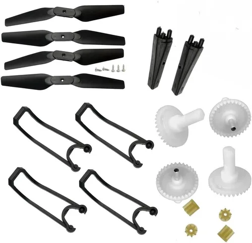Miniatura 8 de FOLD Drone E525 LS-E525 E88 Teng1 Compatible Spare Parts Set Compatible With RC Quadcopter Including Arms Motor Propeller Landing Gear And Guards
