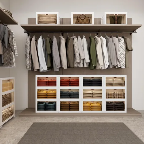 Miniatura 5 de JOYMOOP Organizador de contenedores de almacenamiento plegables, caja de almacenamiento plegable de 49.6 cuartos de galón con ruedas y puerta