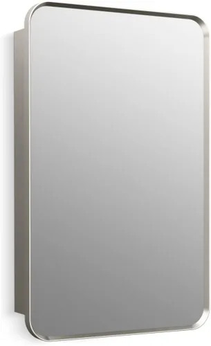 Miniatura 16 de Kohler 35573-BNL Verdera® - Espejo de gabinete de medicina enmarcado, diseño cápsula, interior espejado, gabinete de baño, estantes de vidrio