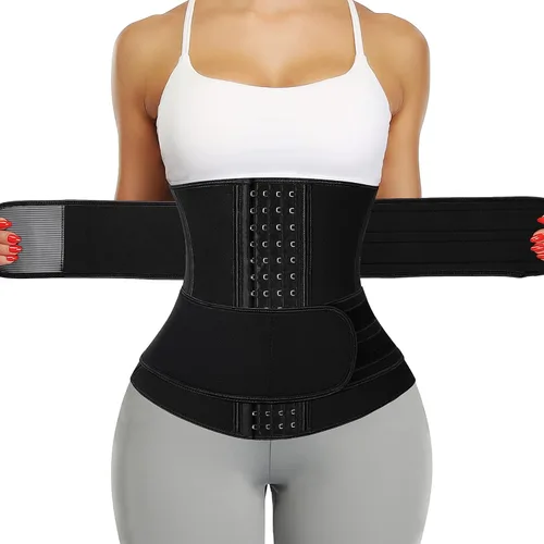 Miniatura 10 de KIWI RATA Entrenador de Cintura de Neopreno para Sauna Corsé Cinturón de Sudor para Mujeres Banda Ceñidora de Compresión para Entrenamiento Fitness