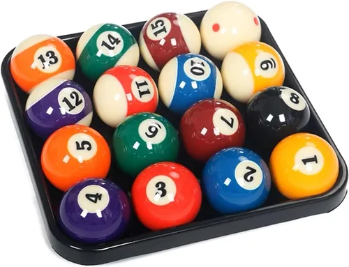 Miniatura 5 de Bandeja de bola de billar estándar para 16 bolas, bandeja de transporte de bolas de plástico negro de 2 1/4 pulgadas para mesa de billar 01