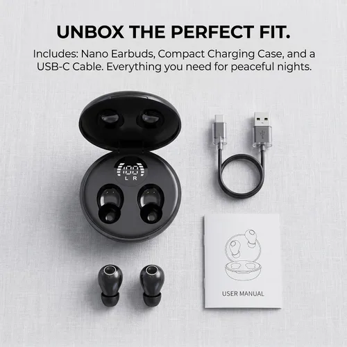 Miniatura 7 de Sleep Earbuds for Side Sleepers, Ultra-Mini Wireless Bluetooth 5.4 Sleep Headphones, Hidden Noise Reducing Earplugs for Sleep, Work Invisible Ear