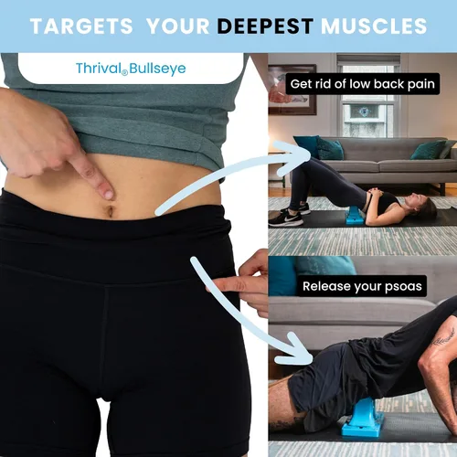 Miniatura 2 de Thrival - Herramienta de liberación muscular completamente ajustable para psoas, flexor de cadera, espalda, glúteo, iliaco y cuello para liberación