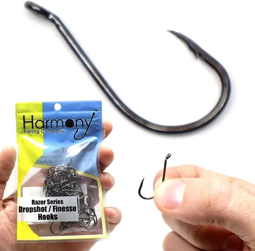 Harmony Fishing - Razor Series Dropshot - Anzuelos de pesca (selecciona tamaño y cantidad)