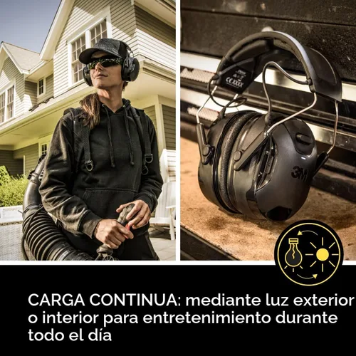 Miniatura 2 de 3M WorkTunes Connect + Protector auditivo solar inalámbrico con tecnología Bluetooth, protección auditiva Bluetooth con una