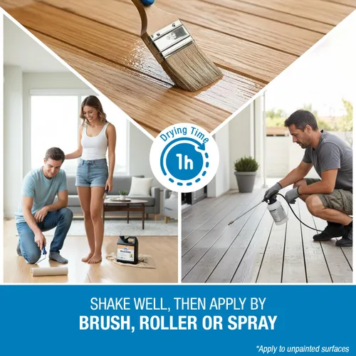 Miniatura 3 de Rain Guard Water Sealers - Sellador de madera - Protección penetrante repelente al agua para todas las superficies de madera porosa - Sellador