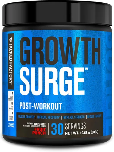 Miniatura 9 de Jacked Factory Growth Surge Creatine Post Workout con L-Carnitina - Creador muscular diario y suplemento de recuperación con monohidrato