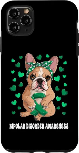 Miniatura 11 de Funda de concientización sobre el trastorno bipolar del guerrero superviviente de la cinta verde para iPhone 13 Pro