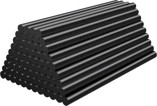 Miniatura 25 de ENPOINT Barras de pegamento caliente negras mini, 0.276 x 7.874 in de largo para manualidades, paquete de 36 barras de pegamento adhesivas de tela